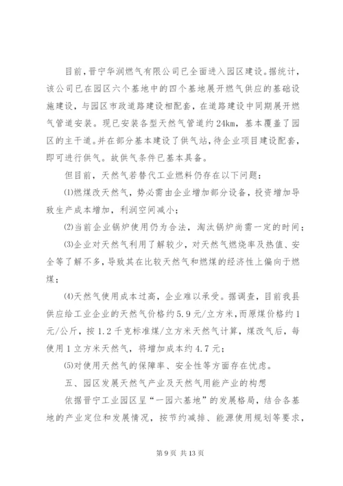 关于工业用天然气相关情况的调研报告.docx