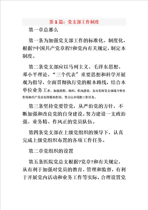 最新党支部工作制度00002