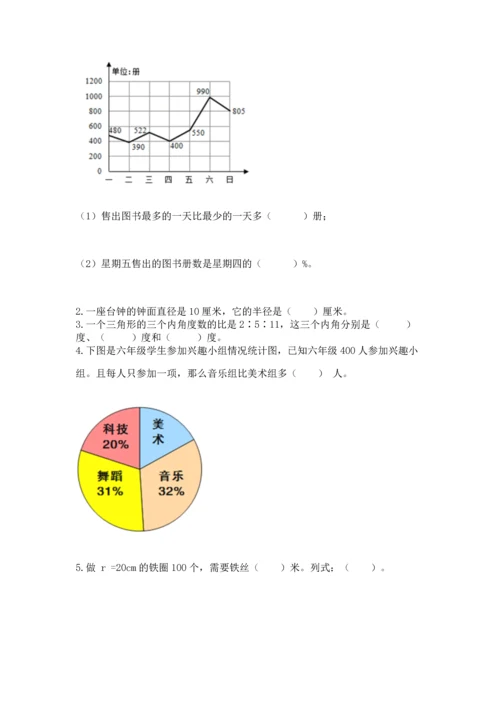 小学六年级上册数学期末考试卷（突破训练）word版.docx