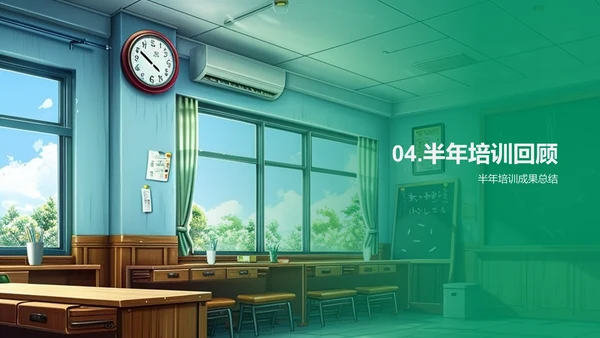 半年培训成效及规划PPT模板