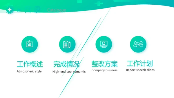 医疗公司宣传年终工作总结动态PPT