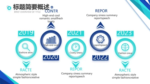 蓝色医疗公司宣传年终工作总结动态PPT模板