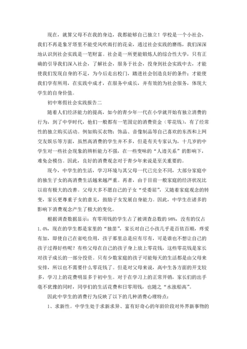 初中寒假社会实践报告（3篇）.docx