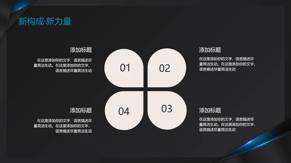 黑色商务风部门总结会议PPT模板