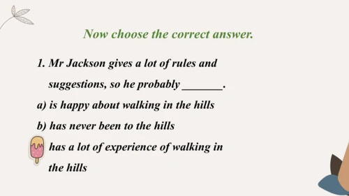 Module4 Rules and suggestion Unit 1 You must be ca