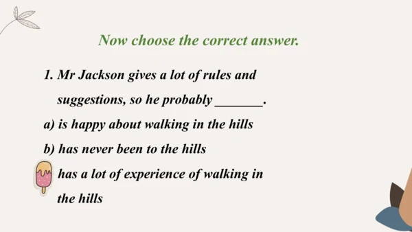 Module4 Rules and suggestion Unit 1 You must be ca