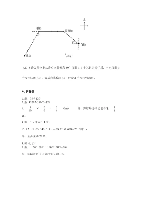 2022人教版六年级上册数学期末考试试卷精华版.docx