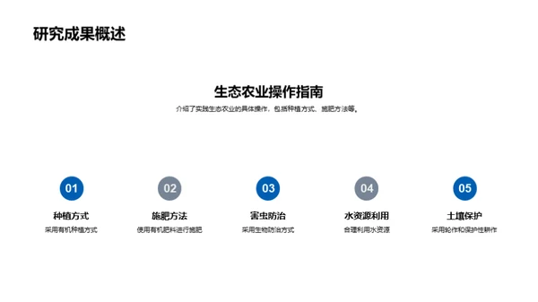 生态农业：实践与探索