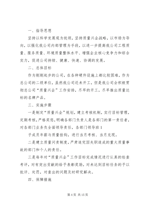 质量兴企工作实施方案.docx