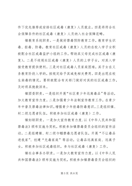 镇社区戒毒康复工作方案.docx