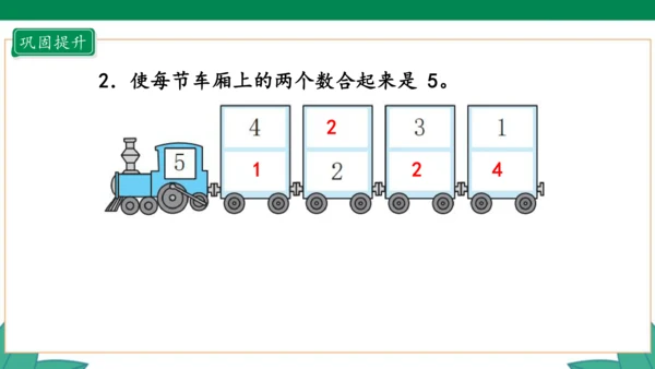 新人教版1年级上册 3.4 分与合 教学课件（27张PPT）
