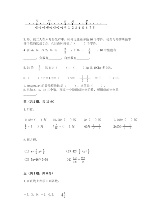 六年级毕业班数学期末考试试卷附答案（典型题）.docx