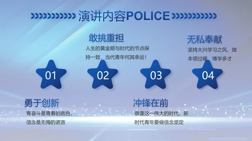 扫黑除恶弘扬正气公安警察动态PPT