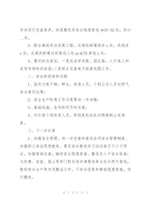 天然气公司个人年度总结5篇.docx