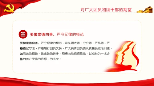 在庆祝共青团成立100周年大会上的讲话PPT