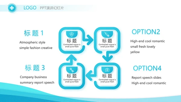 智慧医疗信息化建设年终工作总结动态PPT模板