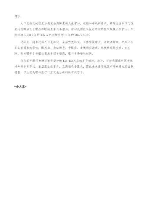 眼科医疗行业发展分析-产业报告.docx