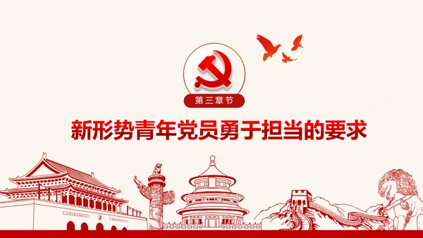 心怀责任勇于担当做合格党员微党课PPT