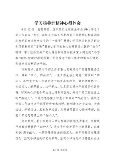 学习杨善洲精神心得体会 (4).docx