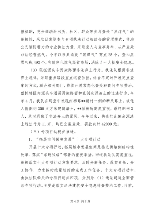 执法队XX年上半年工作总结和下半年工作计划.docx