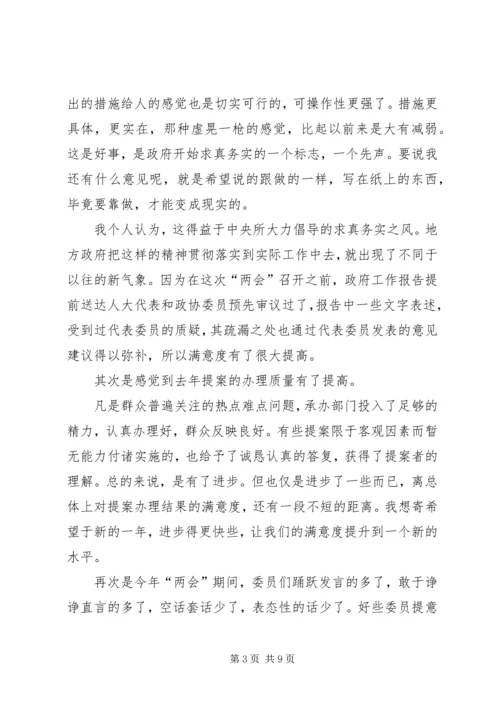 学习两会精神的感想.docx