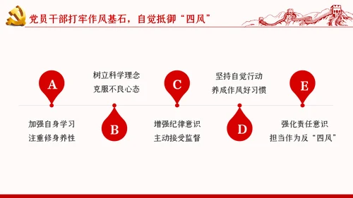 加强党的作风建设纠四风树新风育清风廉政党课PPT