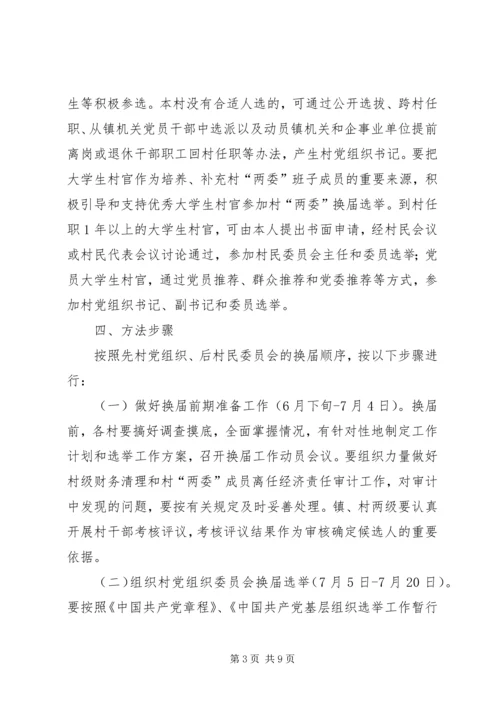 全镇换届选举指导工作意见.docx