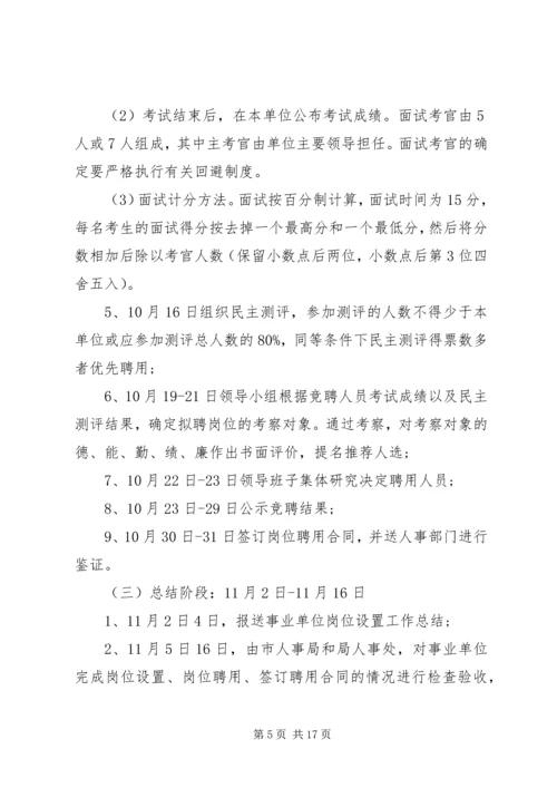 事业单位竞聘上岗工作实施方案.docx