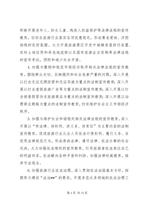 市旅游系统五五普法规划法制宣传教育第五个五_1.docx