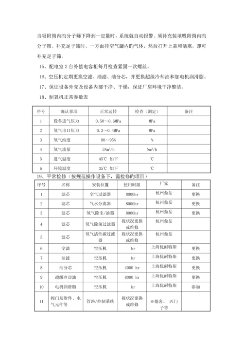 制氧站设备维护保养.docx