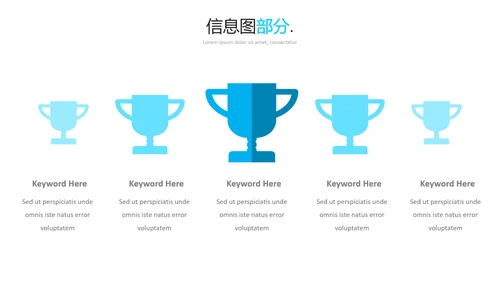 蓝色简洁现代风格公司简介商务PPT模板