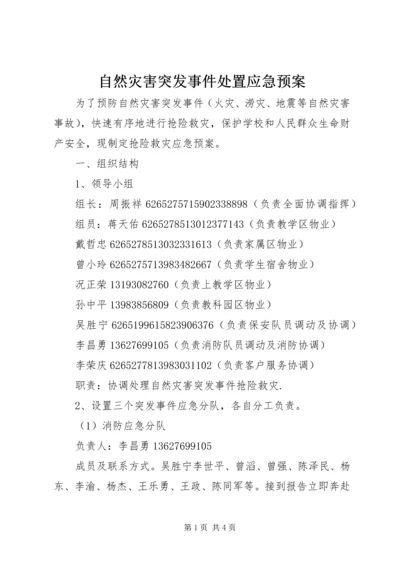 自然灾害突发事件处置应急预案.docx