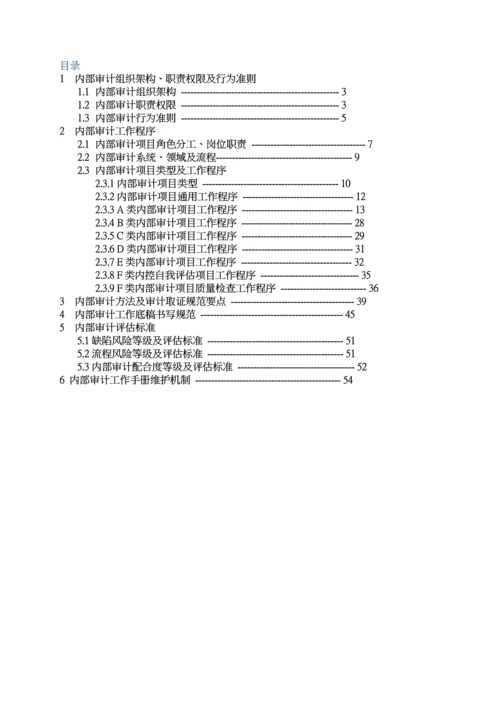 集团内部审计工作手册模板.docx