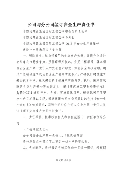 公司与分公司签订安全生产责任书 (2).docx
