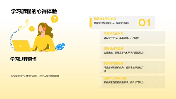 专业选择指南PPT模板