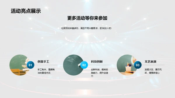 社团活动，我们的舞台