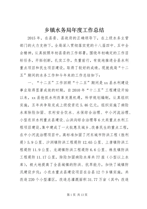 乡镇水务局年度工作总结.docx