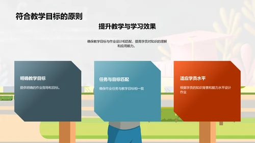 优化教学作业PPT模板