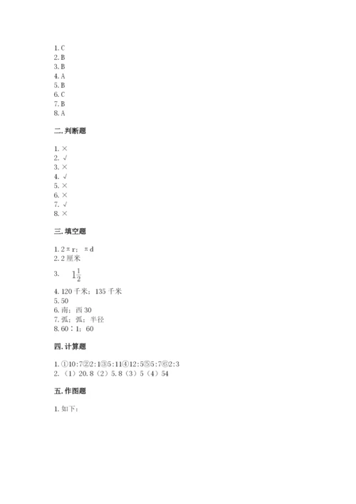 小学数学六年级上册期末测试卷附答案【a卷】.docx