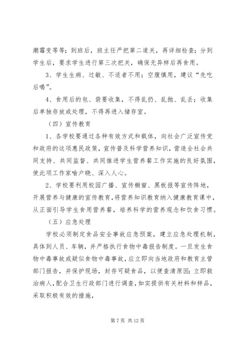 营养改善计划月工作总结.docx