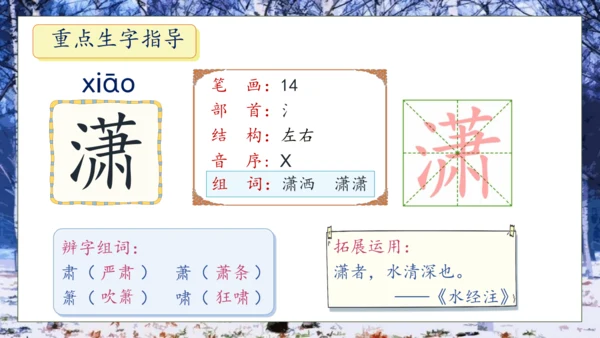 【核心素养】部编版语文四年级下册-11.白桦 第1课时（课件）