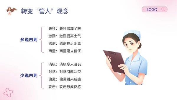 粉紫卡通护理安全质量管理PPT模板宣传PPT动态PPT安全教育