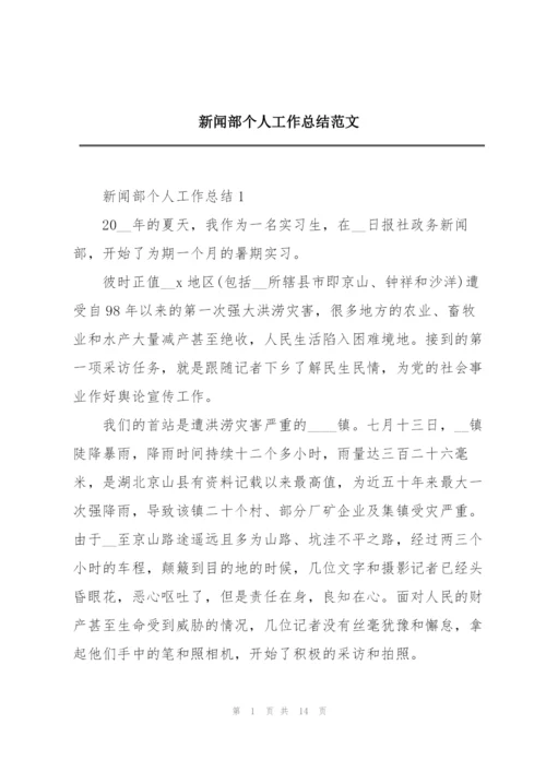 新闻部个人工作总结范文.docx