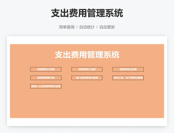 支出费用管理系统