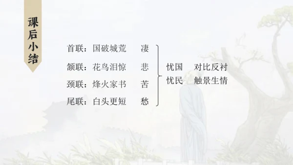 第26课《诗词五首》之《饮酒（其五）》《春望》课件