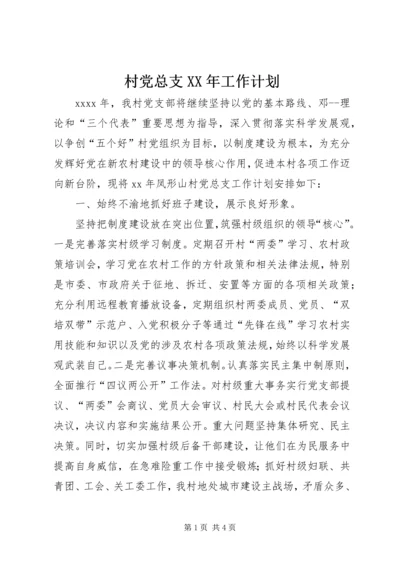 村党总支XX年工作计划 (2).docx