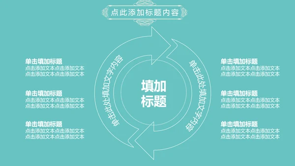 淡蓝色简约清新欧式花纹述职报告PPT模板