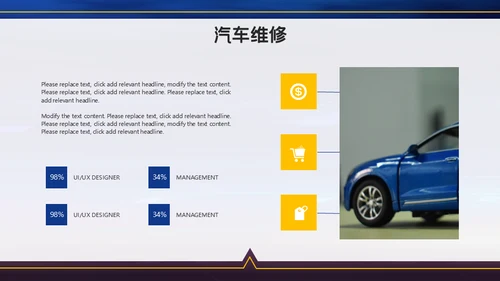汽车保养维修4S店通用PPT模板
