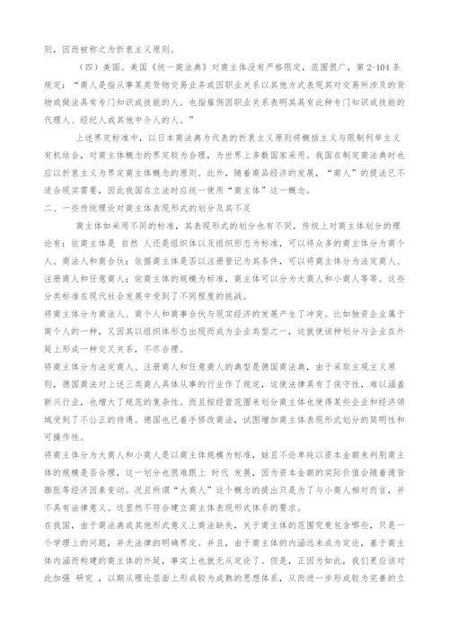 试论商主体的表现形式.docx