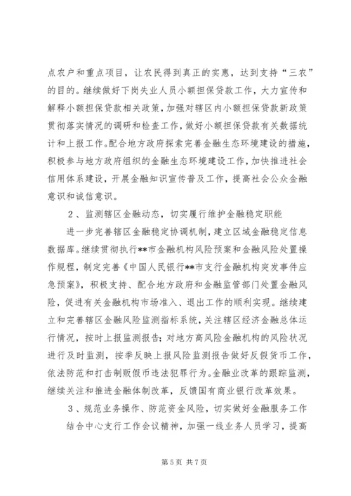 人民银行XX县区支行年终工作总结精编.docx